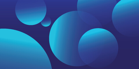 Abstract Blue Background with Gradient Bubbles and Circular Overlays vektor ilustrator eps10