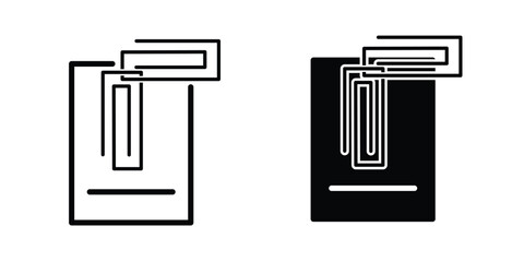 Paper clip icon template