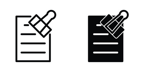 Paper clip icon template