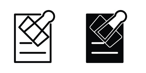 Paper clip icon template