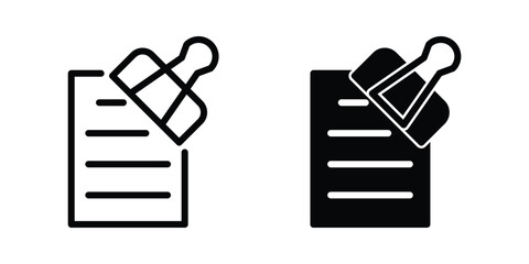 Paper clip icon template