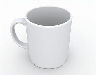 3d rendering. cup on a white background 