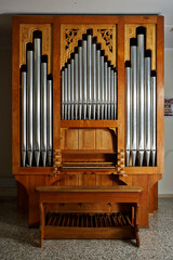organ and organ pipes