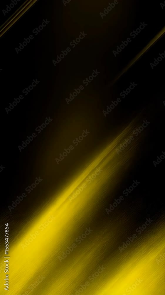 Poster abstract background of blurred motion in golden yellow and dark shades, creating a dynamic and textu