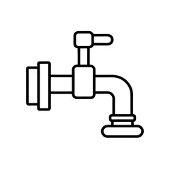  flat icon of plumbing system