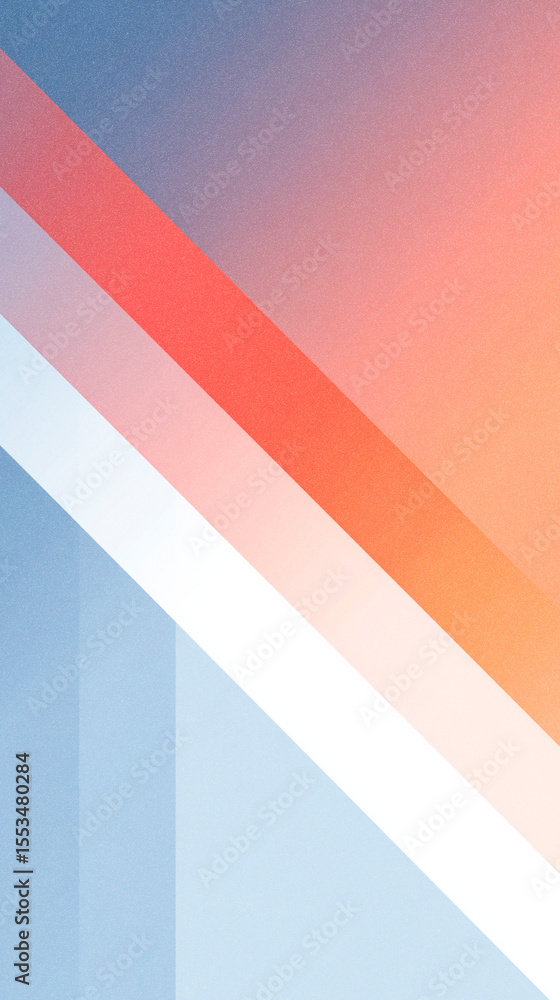 Aufkleber abstract geometric illustration featuring diagonal stripes in soft pastel colors, creating a modern 