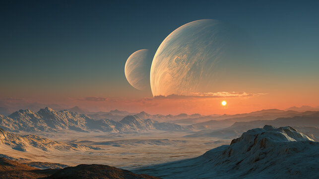 Abstract background alien planet emerge vibrant contrast, blend gradient texture pattern.