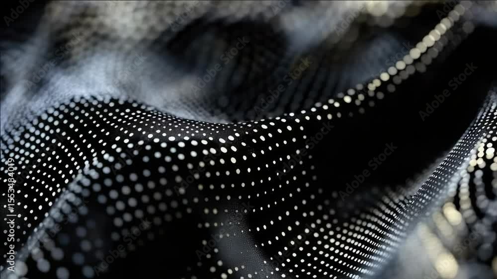 Poster close-up macro shot of a patterned fabric with bright, vibrant colors and intricate designs. abstrac