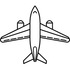 Airplane Line Drawing
