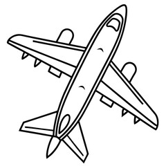 Airplane Line Drawing
