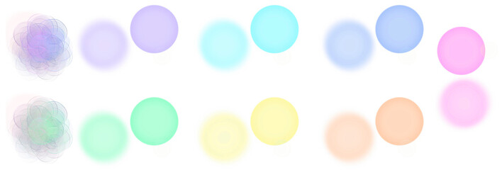 Soft Pastel Glow Circles Collection
