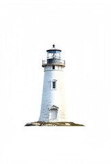lighthouse on white background