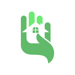 Hand icon logo design