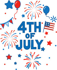 Obraz premium 4h july celebration