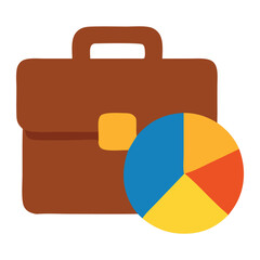 portfolio diversification flat icon
