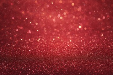 Sparkling Red Glitter Background for Festive Design