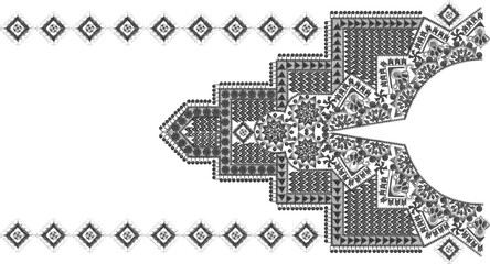 Ethnic Work Mughal Art Pattern Design All-over Print