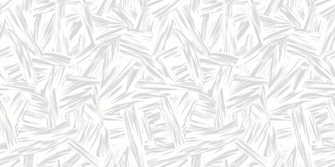 Abstract grunge seamless pattern. Urban art texture with paint strokes, splashes, chaotic ink lines, patches. Graffiti sport style vector background. Subtle grey and white pattern. Repeated geo design
