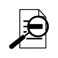 Magnifying Glass File Search Icon for File Manager Interfaces