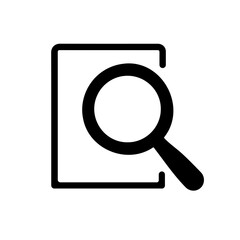 File Search with Magnifying Glass Icon in Web and App Design