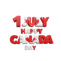 Canada Day Celebrate 1st July  isolated on transparent background