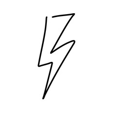 Lightning bolt outline 