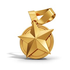 Golden Star Medallion Award, Achievement, Victory, Success, Recognition