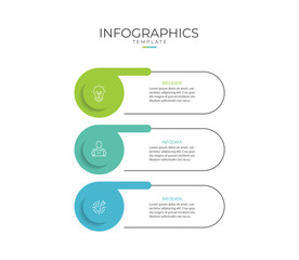 Business infographic template. 3 Step timeline journey. Process diagram, 3 options, Infographic elements vector illustration.