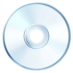 Transparent CD Icon in Game Art Style on Transparent Background
