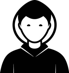 Follow User Silhouette Vector Illustration 