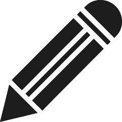 Edit Post Pencil Silhouette Vector Illustration 