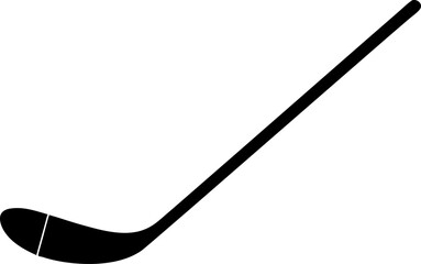 Hockey Stick Blade Silhouette Vector Illustration