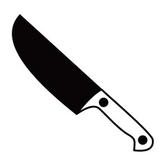 knife vector silhouette , clip art, and symbol. Shilhouette of  knife concept and simple design
