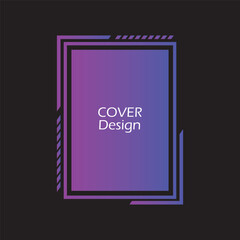 Modern cover design. seamless picture frame