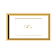 Realistic wooden picture frames collection. Modern poster mockup for artwork, photography, or advertising. Perfect for art galleries, interior decor, and branding. Vector illustration