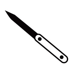 knife vector silhouette , clip art, and symbol. Shilhouette of  knife concept and simple design