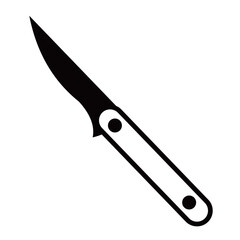 knife vector silhouette , clip art, and symbol. Shilhouette of  knife concept and simple design