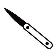 knife vector silhouette , clip art, and symbol. Shilhouette of  knife concept and simple design
