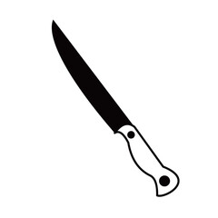 knife vector silhouette , clip art, and symbol. Shilhouette of  knife concept and simple design