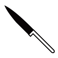 knife vector silhouette , clip art, and symbol. Shilhouette of  knife concept and simple design