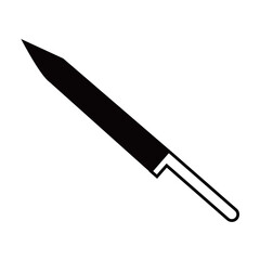 knife vector silhouette , clip art, and symbol. Shilhouette of  knife concept and simple design
