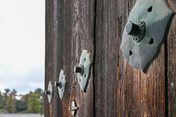 old wooden door