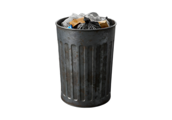 PNG Trash Can Overflowing Waste