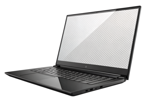Sleek and Modern Laptop with a Clean Screen Display on White Background