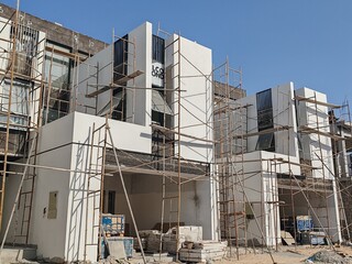 Under Construction House Or Villa's With Concreate Block Or Bricks.
Exterior View 02 Story...