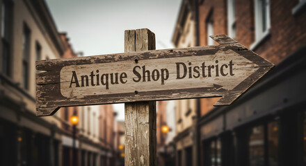 Obraz premium Navigate Through Time Discoveries in the Antique Shop District Exploration
