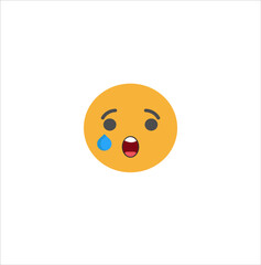 Fototapeta premium cry emoji vector