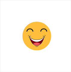 cute and happy Emoticon vector emoji