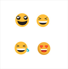 emoji happy Face Vector set