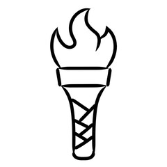 torch icon illustration